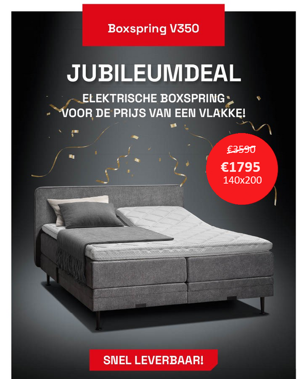 Elektrische Boxspring Toff Jubileum