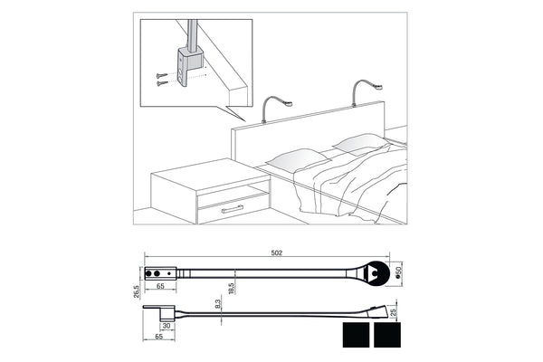 Led Verlichting, Incl USB aansluiting